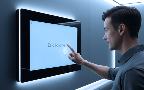 Seamless Interaction with Zero Bonding Touch Technology