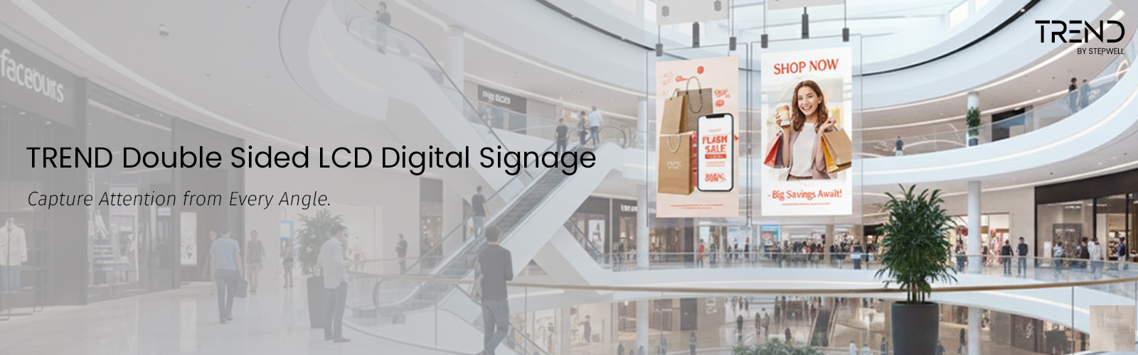 Double Sided LCD Digital Signage byTREND