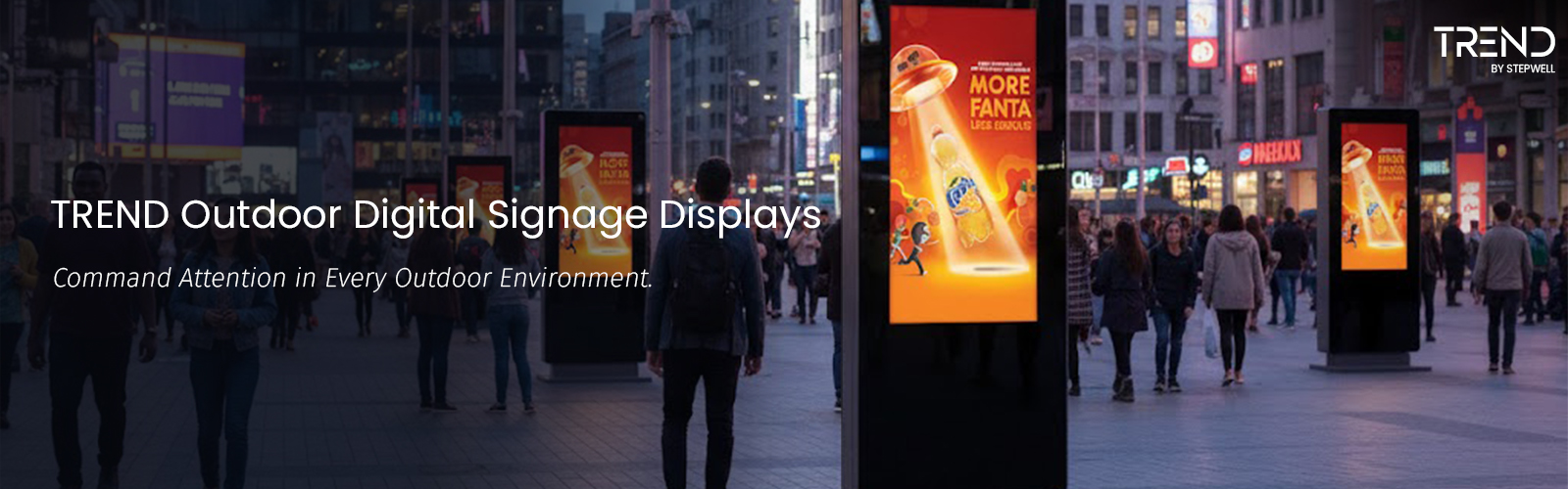Outdoor Freestanding Digital Signage by TREND