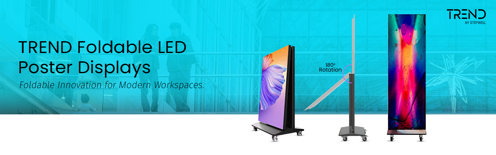 Foldable LED Poster Display by TREND