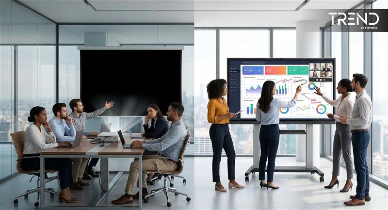 interactive display for workplace