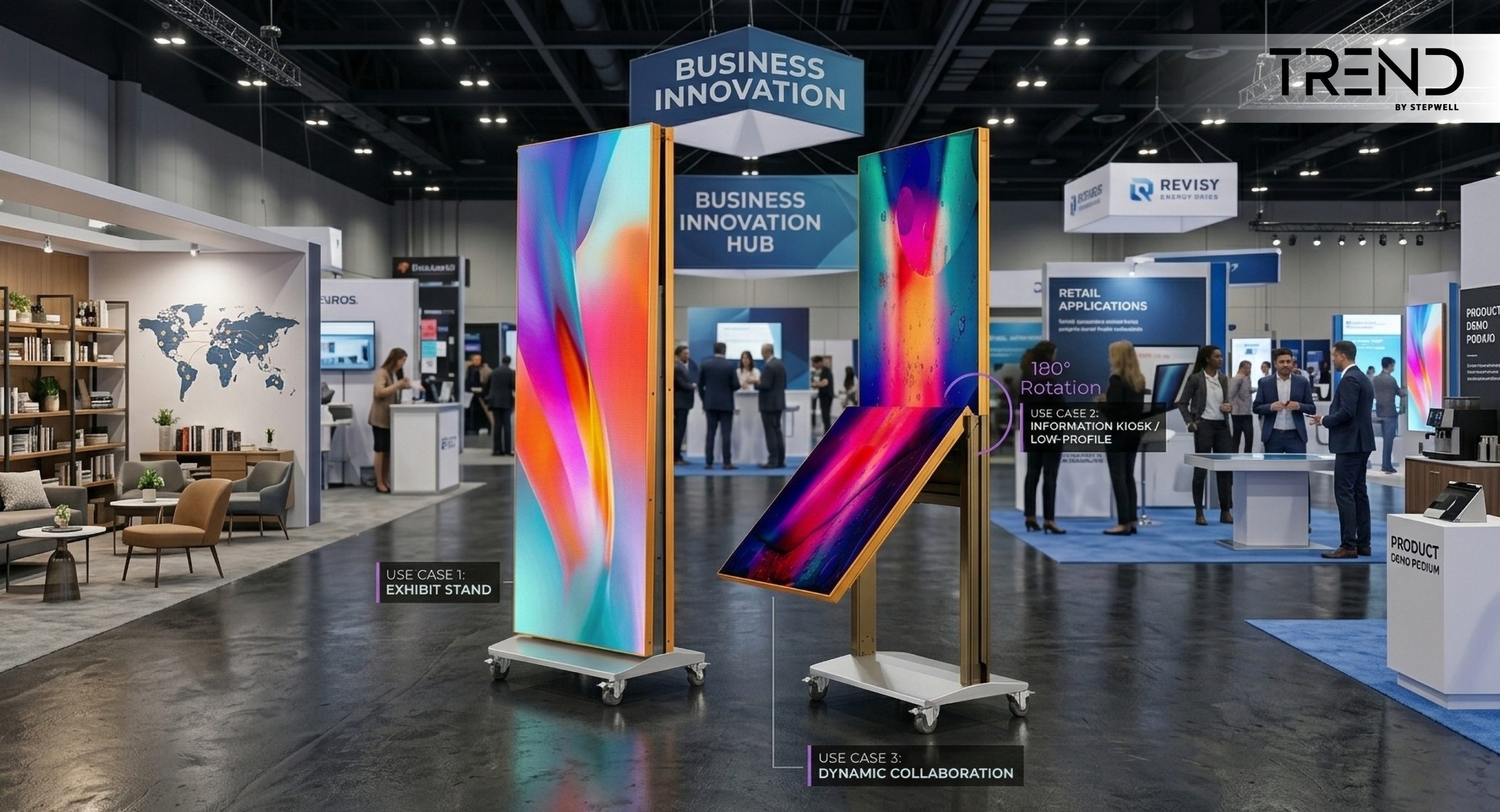 foldable LED display for businesses